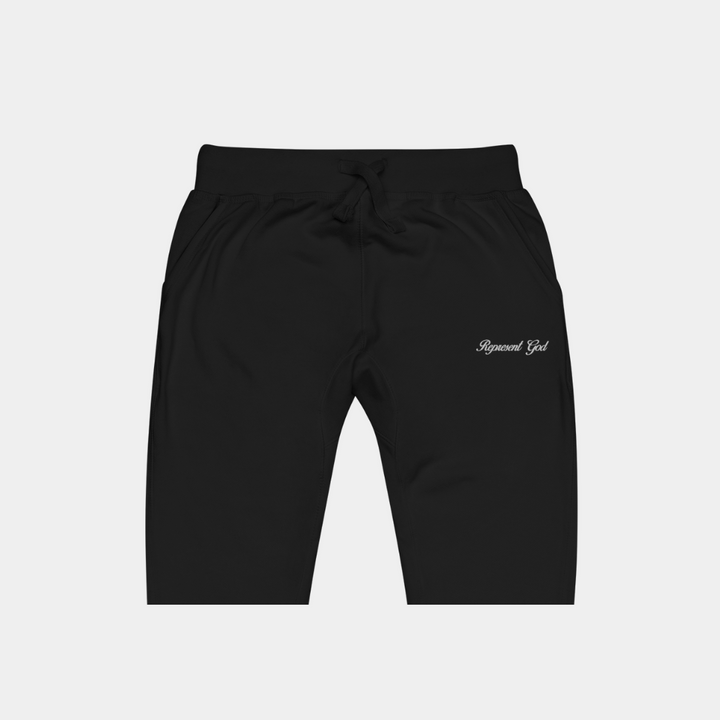 Represent God Embroidered Fleece Sweatpants