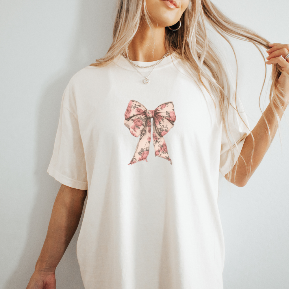 God Says You Are Loved Vintage Bow Tee