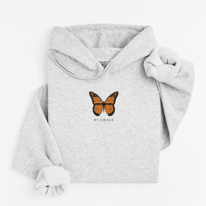 By Grace Butterfly Embroidered Hoodie