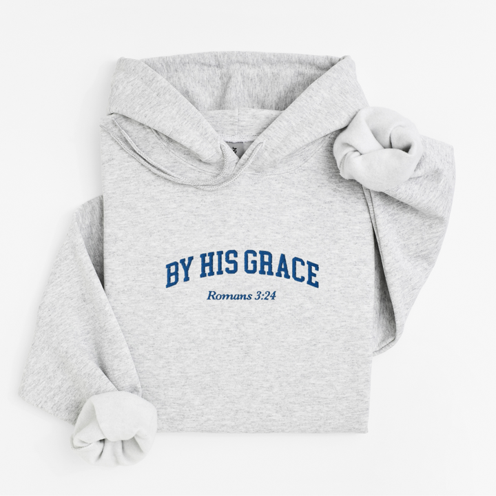 By His Grace Embroidered Hoodie