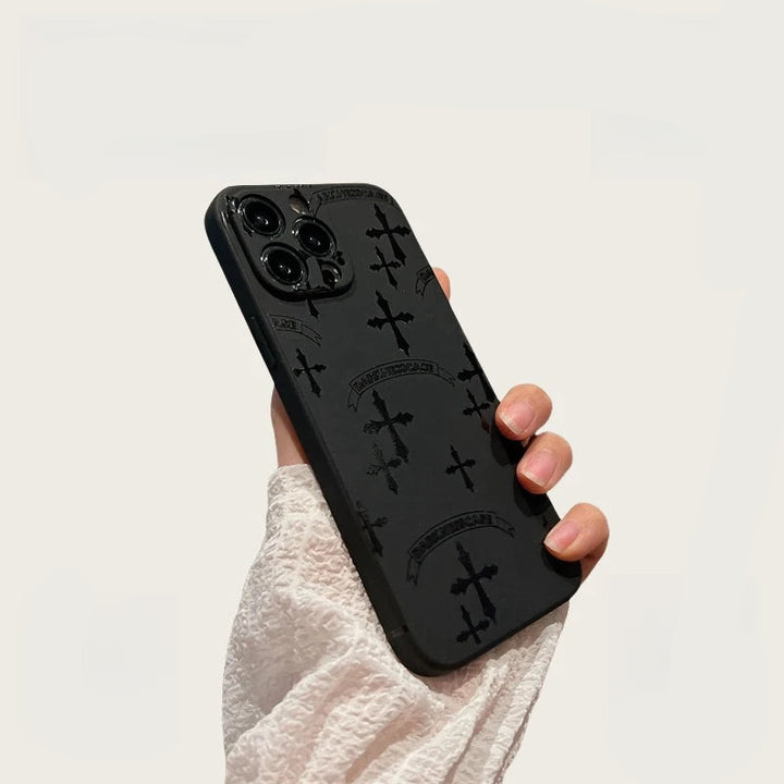 Cross Black iPhone Case