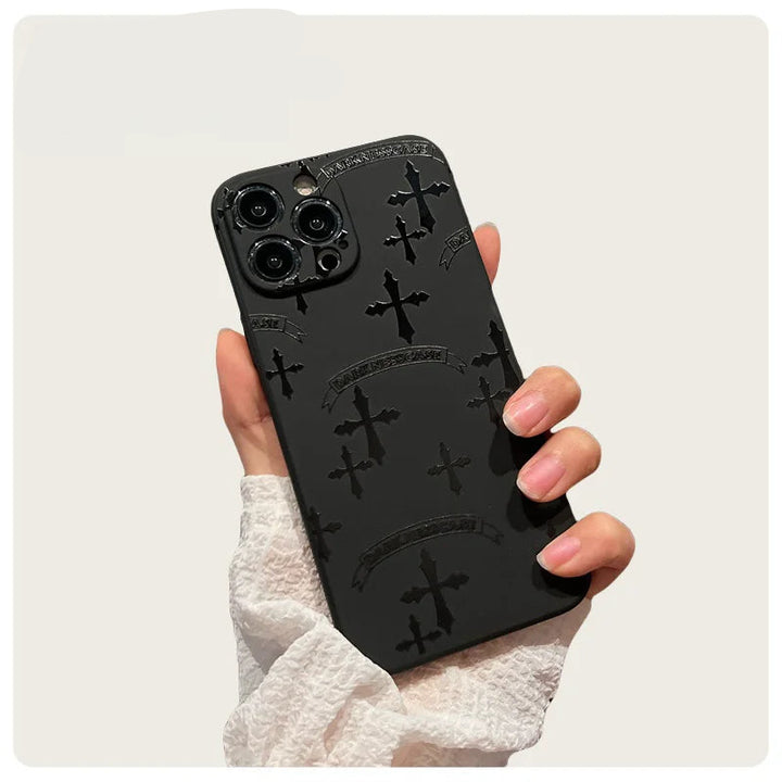 Cross Black iPhone Case