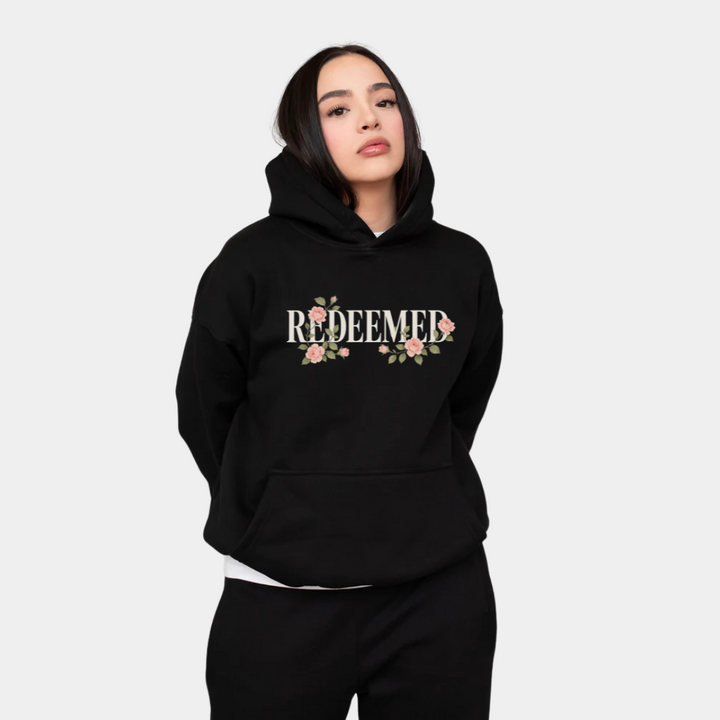 Redeemed Floral Oversized Hoodie