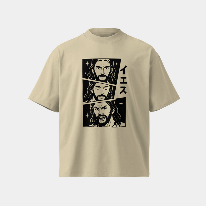 Jesus Anime Japanese Oversized T-Shirt